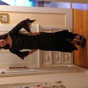 Casedei stretch eyelet skirt and top set Sz XS